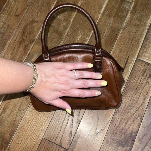 Vintage 90s Liz Claiborne Brown Handbag - Picture 7 of 7